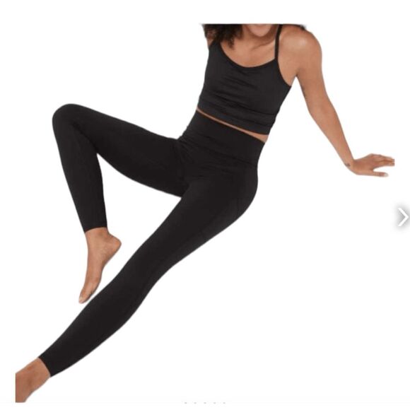 OFFLINE By Aerie Leggings Black The Hugger High Waisted Pocket L Long - Picture 1 of 6